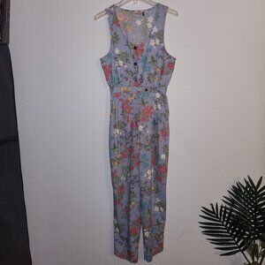 Vintage Floral Jumpsuit Petite